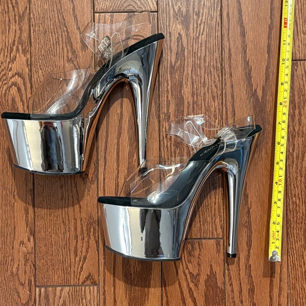 Pleaser Chrome Platform 7”High Heels